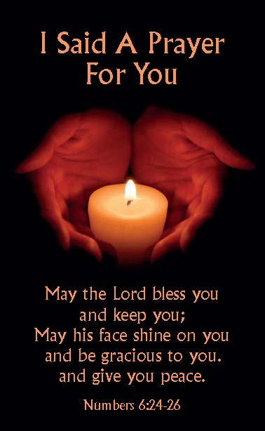 I said a prayer for you card - Redemptorist Communications