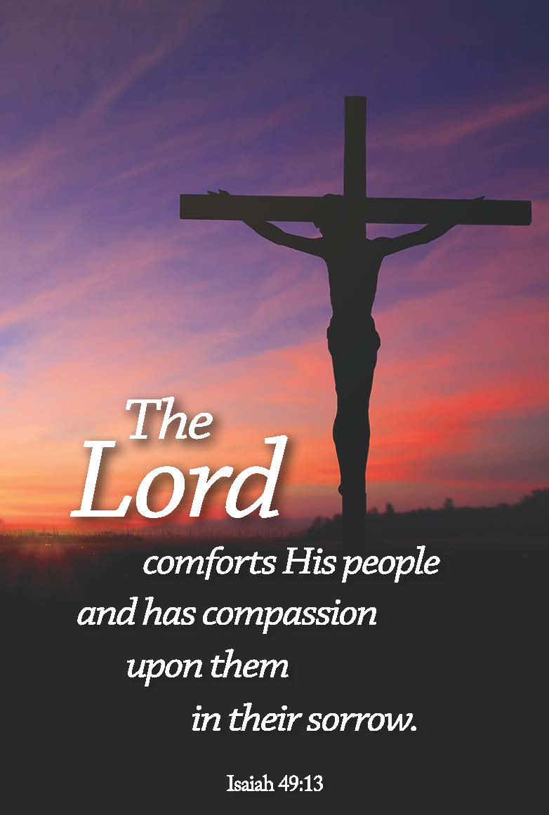 Deceased Sunset Cross Prayer Card Redemptorist Communications