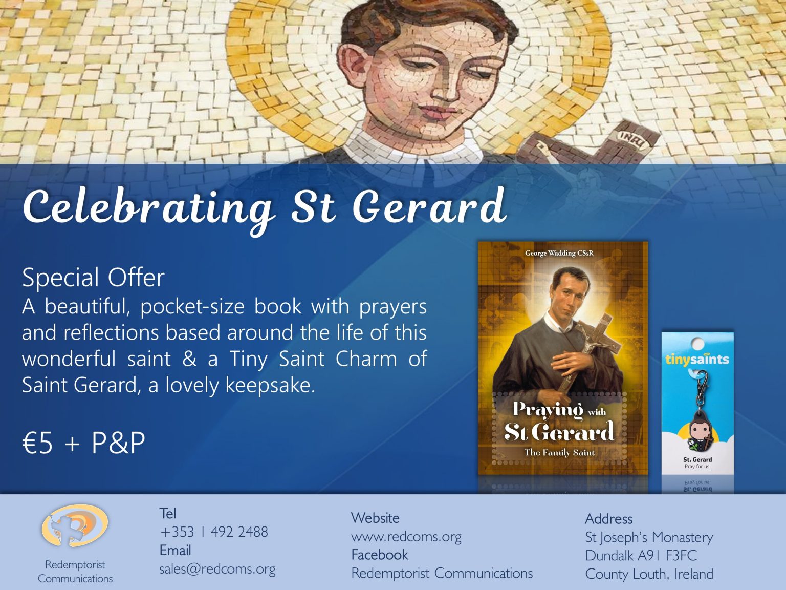 Praying With St Gerard Book & Charm Set Redemptorist Communications
